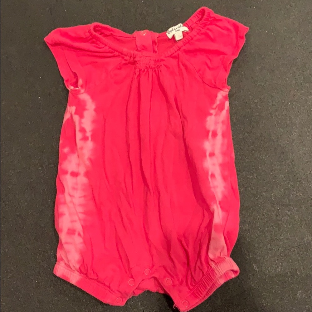 Splendid hot pink romper 3-6 months